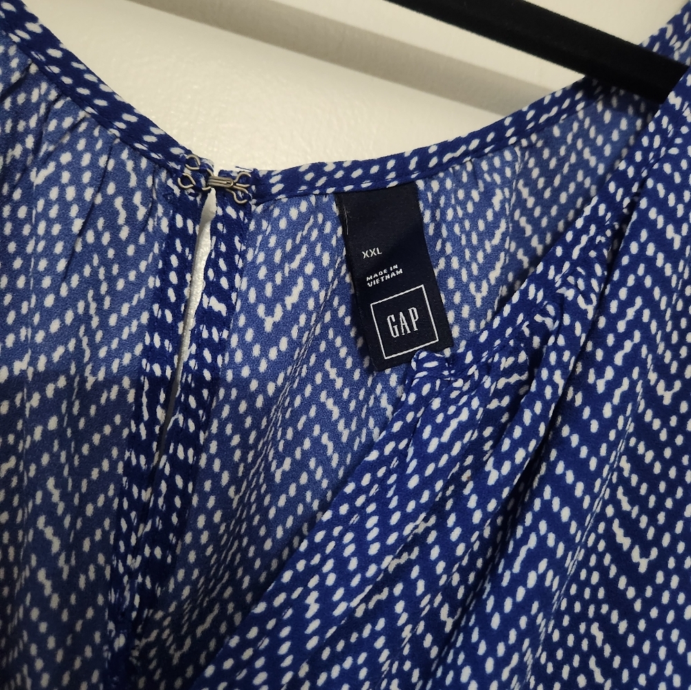 Blue Gap Geometric Patterned Jumper - image 4